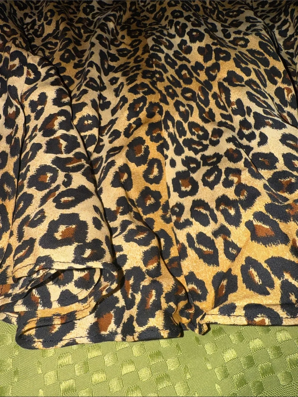 Michael Kors silk NWOT Leopard Print A-Line Women's Skirt - Tan and Black